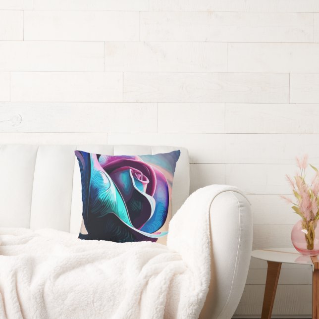 Midnight Majesty's The Dark Beauty of Black Rozen Kussen (Bank)