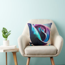 Midnight Majesty's The Dark Beauty of Black Rozen Kussen