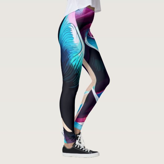 Midnight Majesty's The Dark Beauty of Black Rozen Leggings (Rechts)