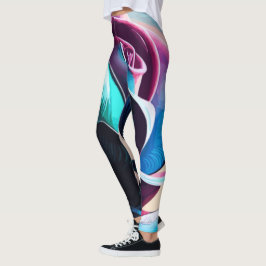 Midnight Majesty's The Dark Beauty of Black Rozen Leggings