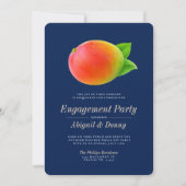 Midnight Mango | Buitenfeest verlovingsfeest Kaart (Voorkant)