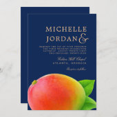 Midnight Mango | Uitnodiging voor weddenschappen (Voorkant / Achterkant)