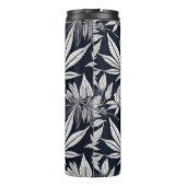 Midnight Maple: Zwart Kleurfeest Design Thermosbeker (Achterkant)