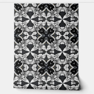 Midnight Marble Mandala: Luxe geometrisch Behang