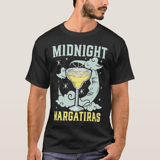 Midnight Margaritas Alcohol Drinker cocktail T-shirt (Voorkant)
