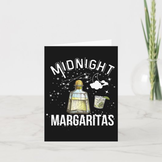 Midnight Margaritas Party voor Halloween heks Scha Kaart (Voorkant)