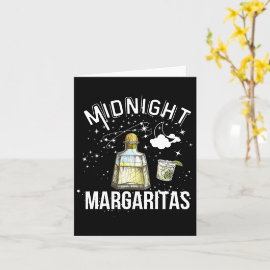 Midnight Margaritas Party voor Halloween heks Scha Kaart (Gele Bloem)