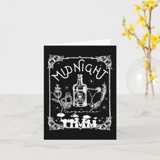 Midnight Margaritas Practical Magic T-shirt Hallow Kaart (Gele Bloem)