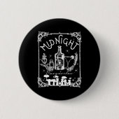 Midnight Margaritas Practical Magic T-shirt Hallow Ronde Button 5,7 Cm (Voorkant)