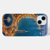 Midnight Marina: Premium iPhone 15 Hoesje (Achterkant (horizontaal))