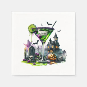 Midnight Martini Halloween Papier Servet
