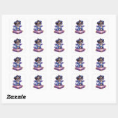 "Midnight Masque Dragon Square Sticker" Vierkante Sticker (Vel)