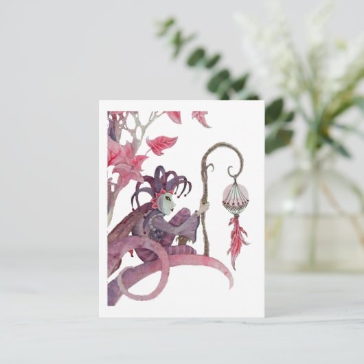 Midnight Masquerade Briefkaart (Staand voorkant)