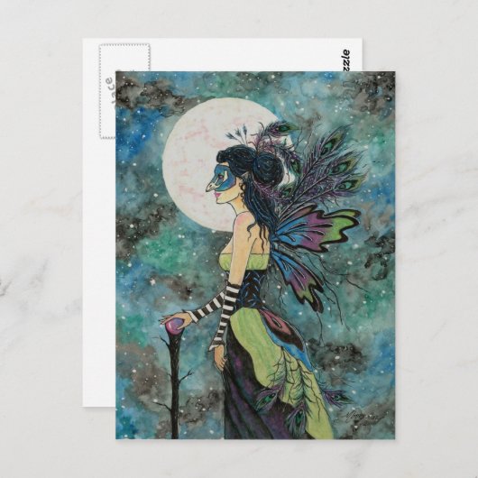 "Midnight Masquerade" Briefkaart Fantasy Art (Voorkant / Achterkant)