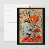 Midnight Masquerade Couple Briefkaart (Voorkant / Achterkant)