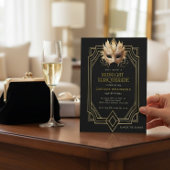 Midnight Masquerade formal birthday Kaart