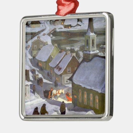 Midnight Mass, beroemd schilderij, Metalen Ornament (Links)