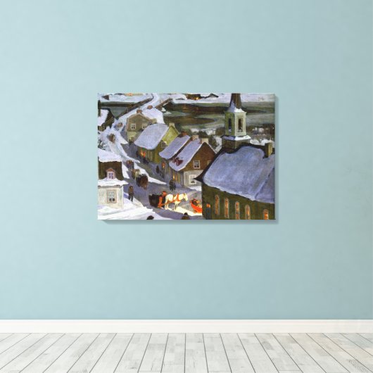 Midnight Mass, fijn kunstschilderij Canvas Afdruk (Insitu (Houten vloer))