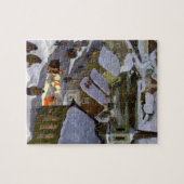 Midnight Mass, fijn kunstschilderij Legpuzzel (Horizontaal)