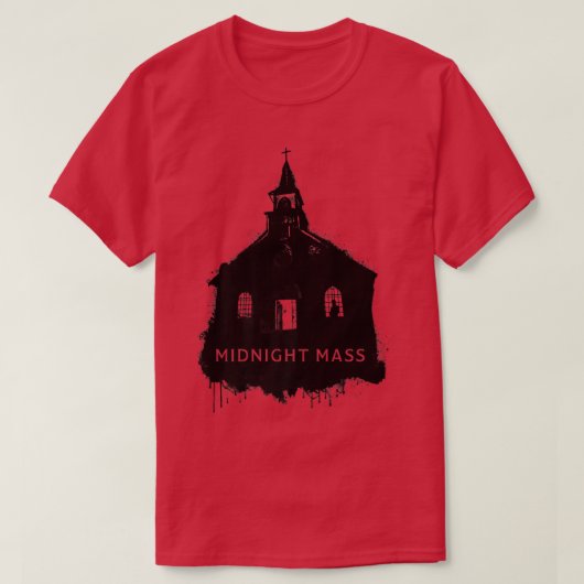 Midnight Mass Spray Paint Church Silhouette110 T-shirt (Design voorkant)