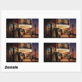 Midnight Matinee Rechthoekige Sticker (Vel)