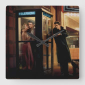 Midnight Matinee Vierkante Klok (Voorkant)