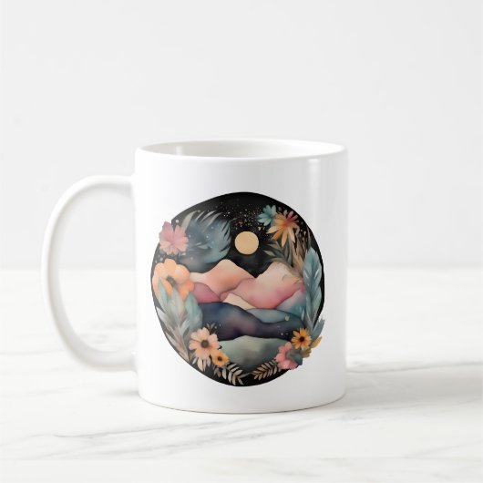 Midnight Meadows: Moonlit Blooms Koffiemok (Links)