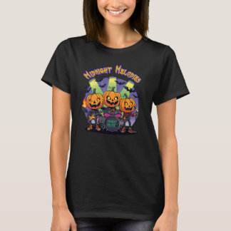 Midnight Melodies - Halloween Pumpkin Rock Band Mu T-shirt