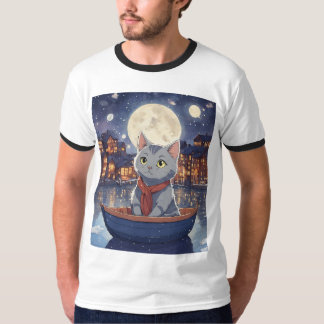 Midnight Meowgic * Lunar Voyage * Dromerige drifte T-shirt