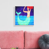 Midnight Mermaid Abstracte digitale print (Insitu (Woonkamer))