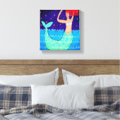 Midnight Mermaid Abstracte digitale print (Insitu (Slaapkamer))