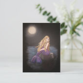 Midnight Mermaid Briefkaart (Staand voorkant)