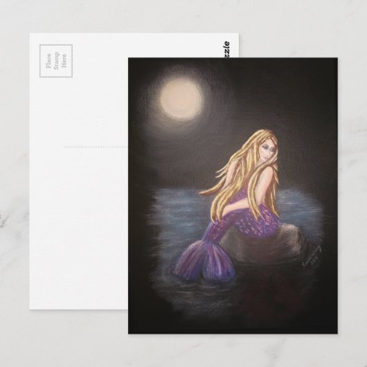 Midnight Mermaid Briefkaart (Voorkant / Achterkant)