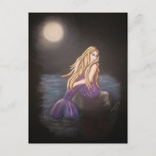Midnight Mermaid Briefkaart