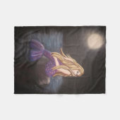 Midnight Mermaid Fleece Blanket Deken (Voorkant (Horizontaal))