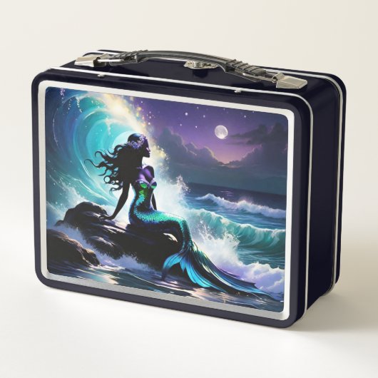 Midnight Mermaid Metal Lunchbox (Achterkant)