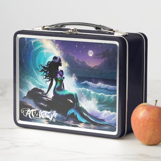 Midnight Mermaid Metal Lunchbox (In situ)