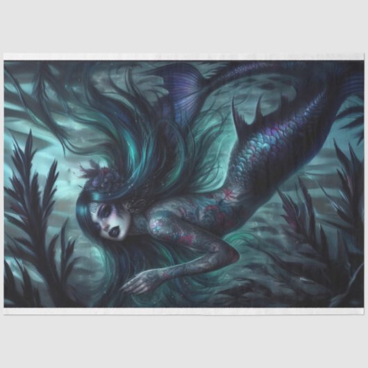 Midnight Mermaid Tissue Paper Tissuepapier (Voorkant)