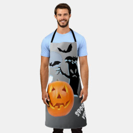 Midnight Mischief beroemd gemaakt door Haunted Scr Schort