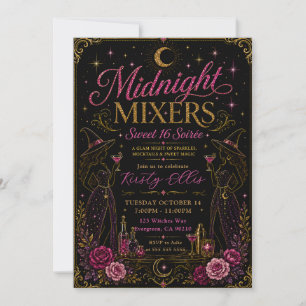 Midnight Mixers Sweet 16 Soirée Kaart