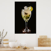 Midnight Mojito: Dynamisch Ijs & Lime Cocktail Spe Poster (Keuken)
