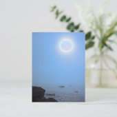 Midnight Moon | Arctic, Svalbard Briefkaart (Staand voorkant)