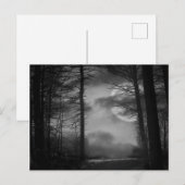 Midnight Moon - B&W Briefkaart (Voorkant / Achterkant)