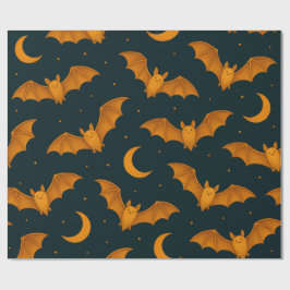 Midnight Moon Bats Cadeaupapier