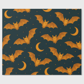Midnight Moon Bats Cadeaupapier