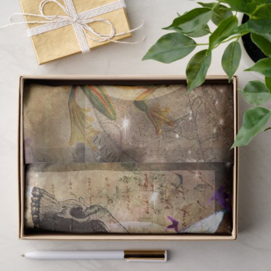 Midnight Moon Magic Spell Frog Decoupage Tissuepapier (Geschenk)