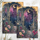 MIDNIGHT MOON TUIN DECOUPAGE TISSUE PAPIER