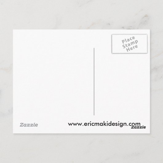 Midnight Moose Scene Briefkaart (Achterkant)