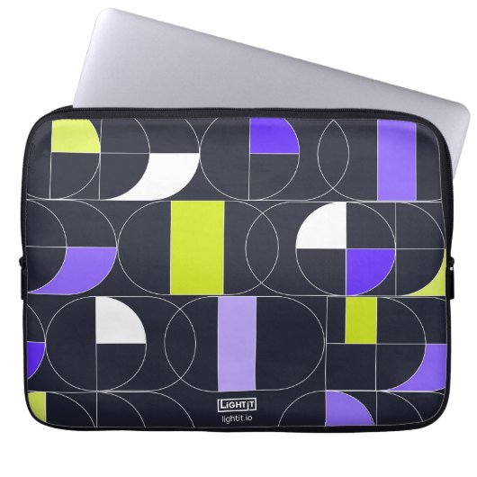 Midnight Mosaic Laptop sleeve (Voorkant)