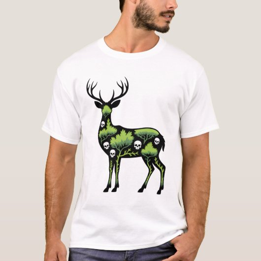 Midnight Moss Deer T-shirt (Voorkant)